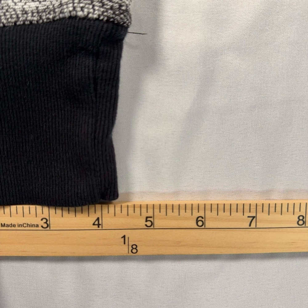 Green Tea Womens Jogger Pants XL Marled Knit Gray Black Zip Pockets 32x28 - Picture 7 of 7